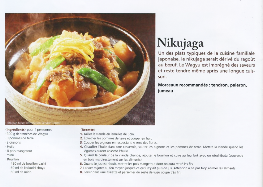 Recette Nikujaga